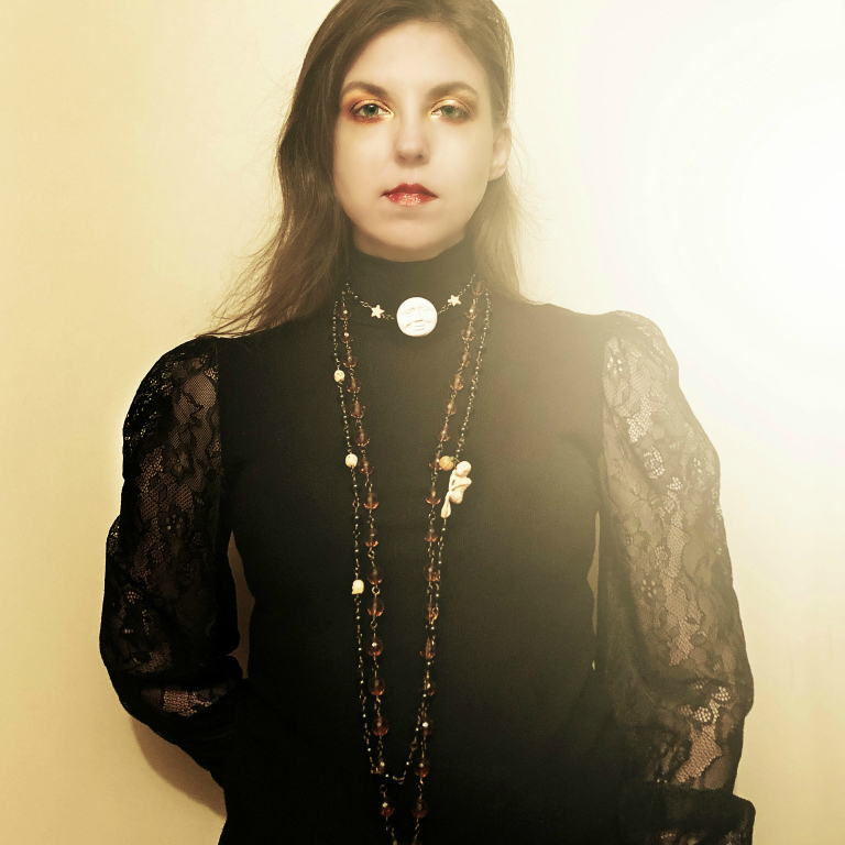 Goblin Faire Halloween Necklace + Lace Sleeve Turtleneck